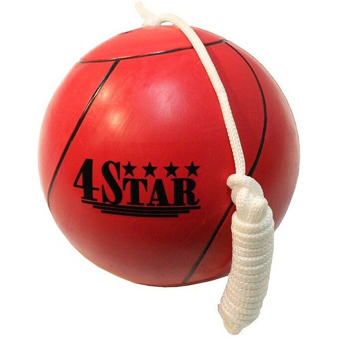 Official Tether Ball Red W/ Rope Included Outdoor Sports Playground Tetherball